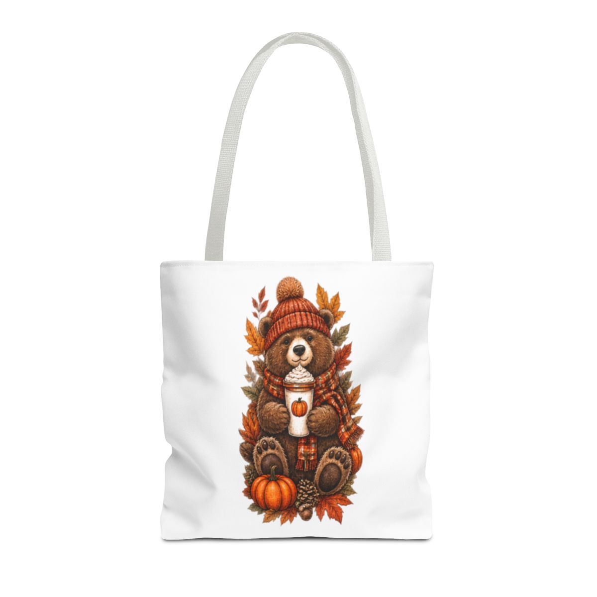 FALL BEAR TOTE BAG