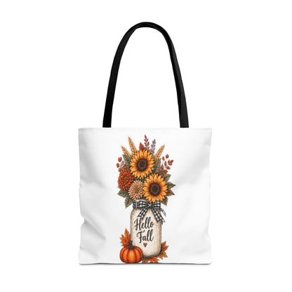 HELLO FALL SUNFLOWER TOTE BAG