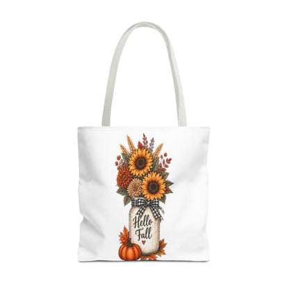 HELLO FALL SUNFLOWER TOTE BAG