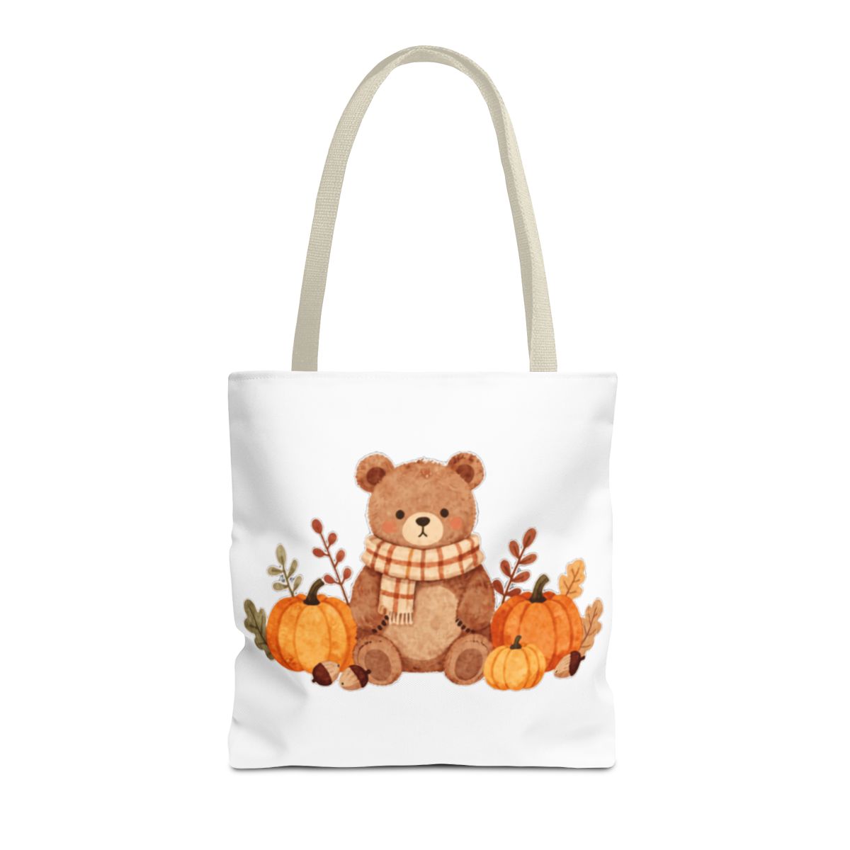 HELLO FALL BEAR TOTE BAG