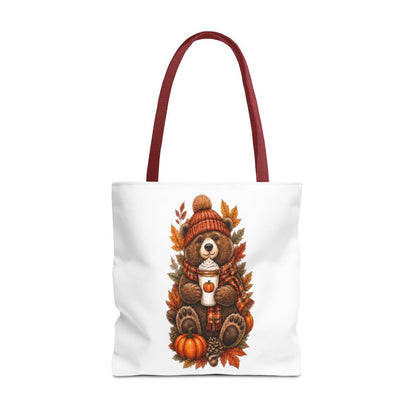 FALL BEAR TOTE BAG