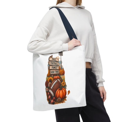 FALL FOOTBALL TOTE BAG