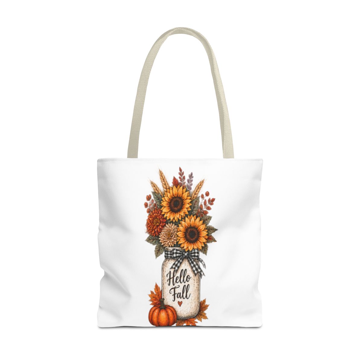 HELLO FALL SUNFLOWER TOTE BAG