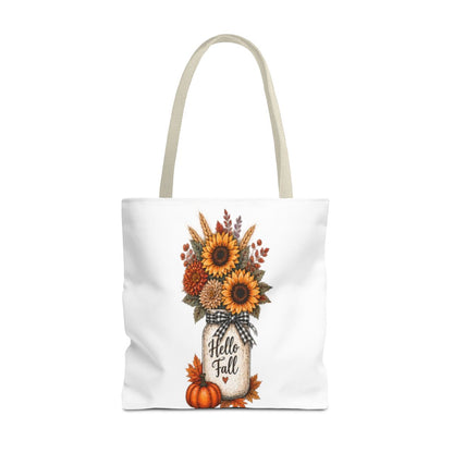 HELLO FALL SUNFLOWER TOTE BAG