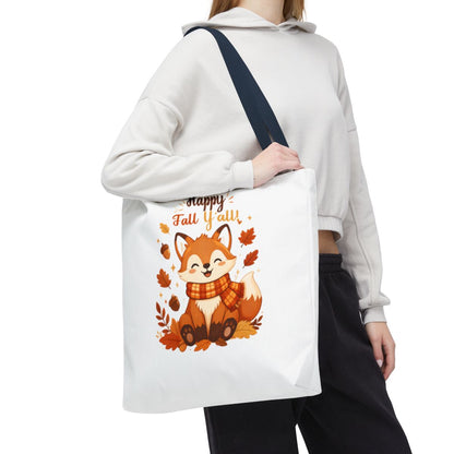 HAPPY FALL YALL FOX TOTE BAG