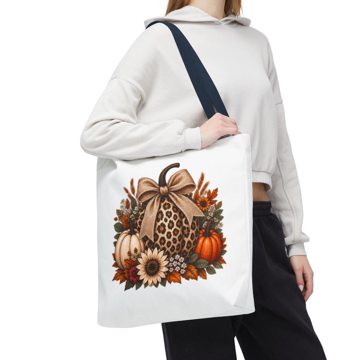LEOPARD PUMPKIN TOTE BAG