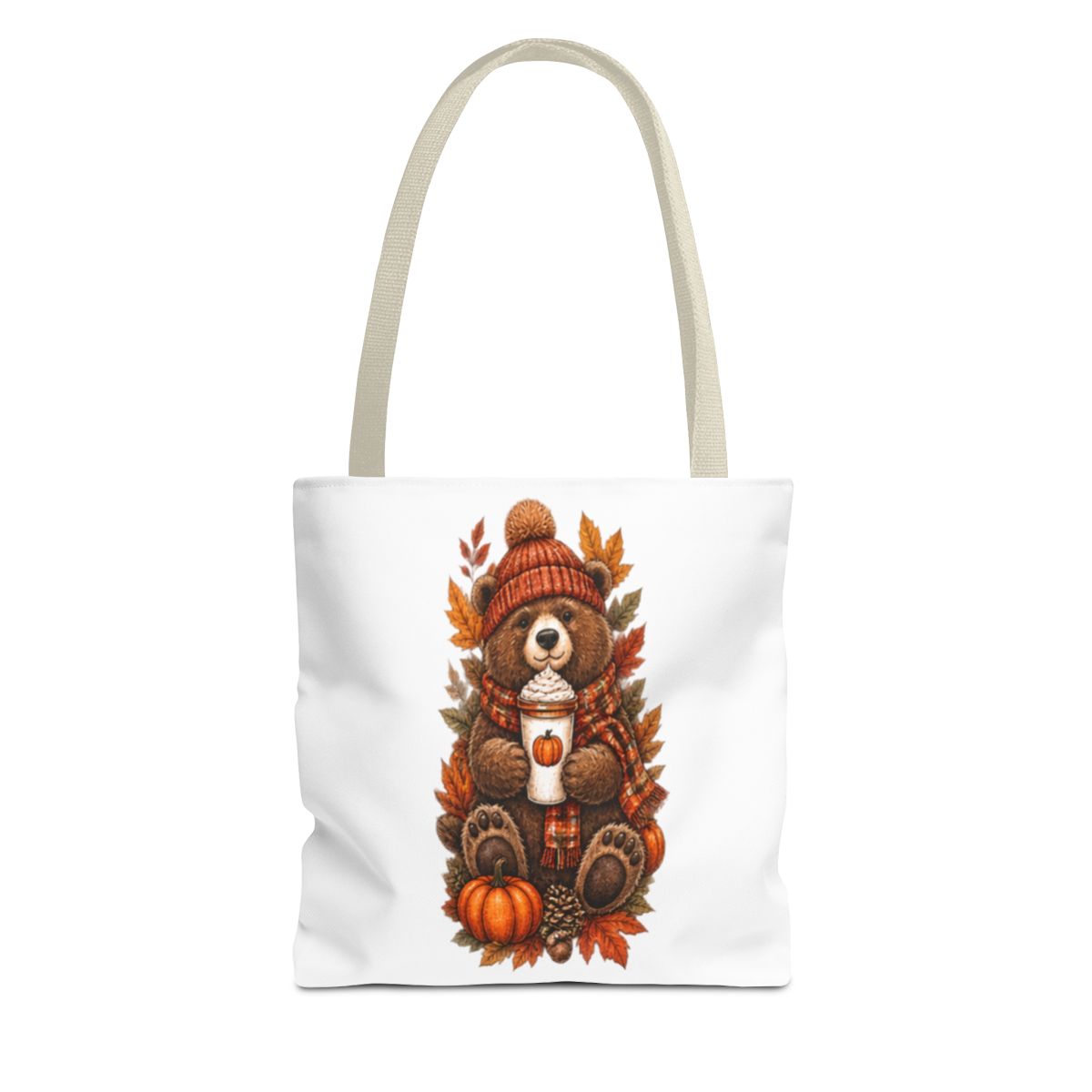 FALL BEAR TOTE BAG