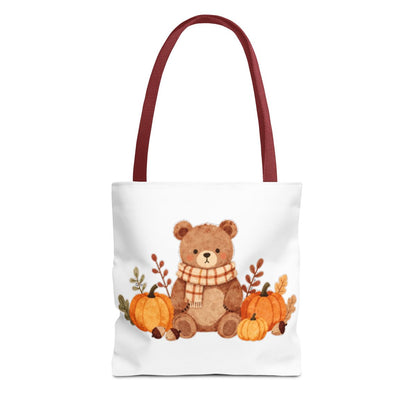 HELLO FALL BEAR TOTE BAG