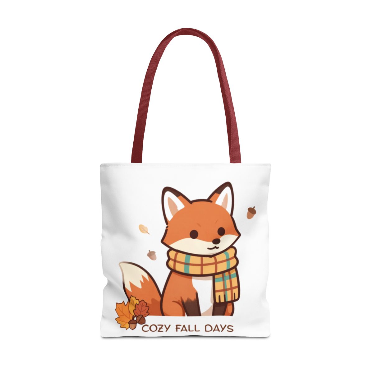 COZY FALL FOX TOTE BAG