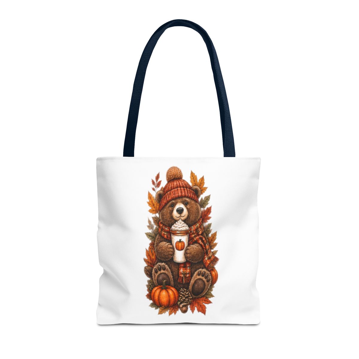 FALL BEAR TOTE BAG