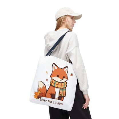 COZY FALL FOX TOTE BAG
