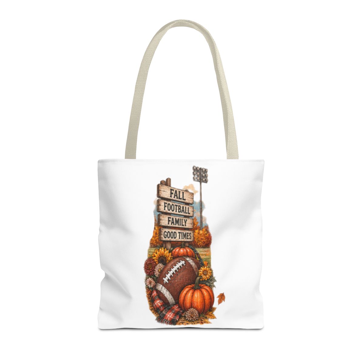 FALL FOOTBALL TOTE BAG