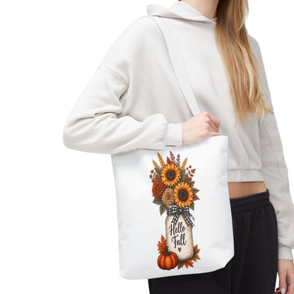 HELLO FALL SUNFLOWER TOTE BAG