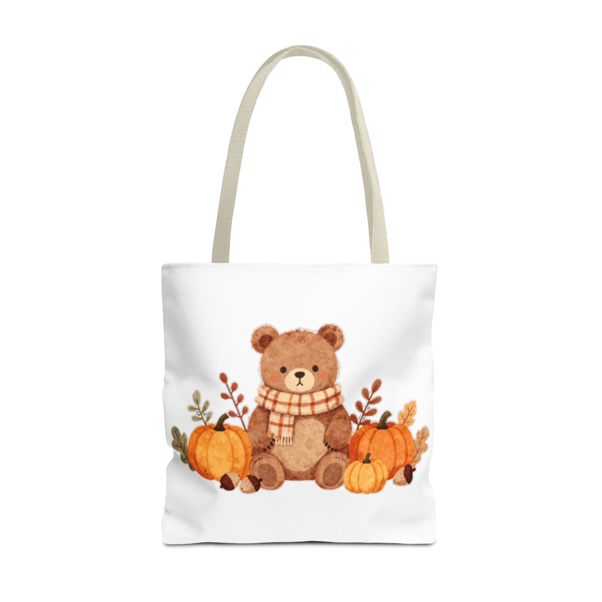 HELLO FALL BEAR TOTE BAG