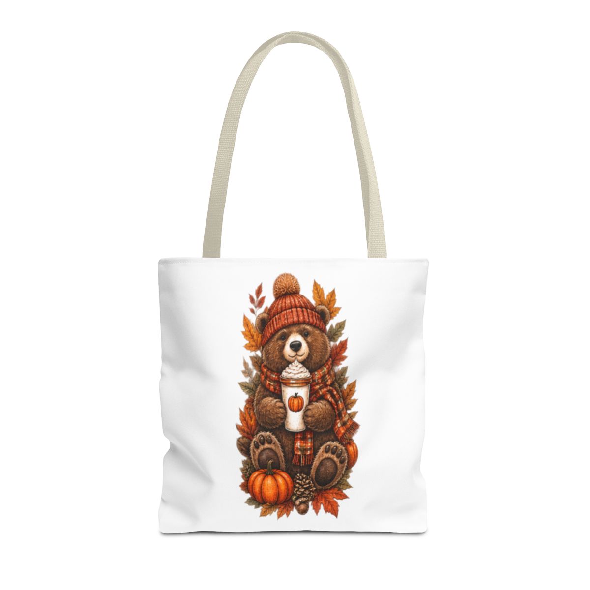 FALL BEAR TOTE BAG