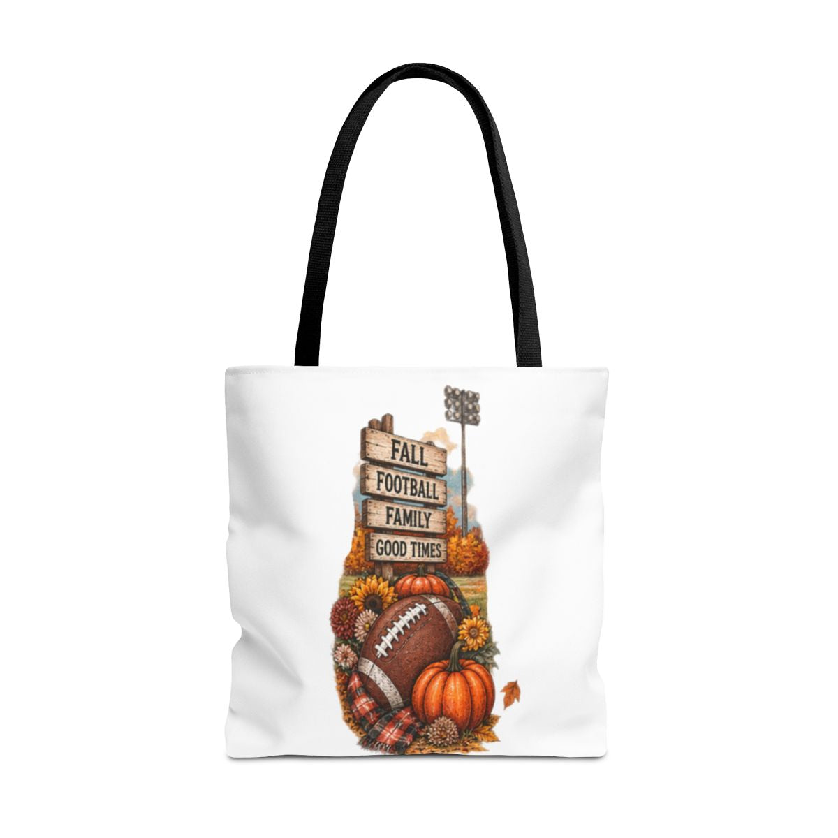 FALL FOOTBALL TOTE BAG