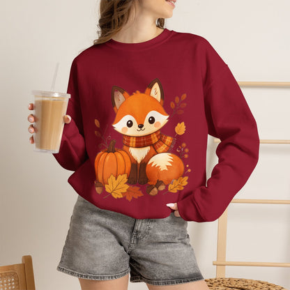 FALL FOX Unisex Heavy Blend™ Crewneck Sweatshirt
