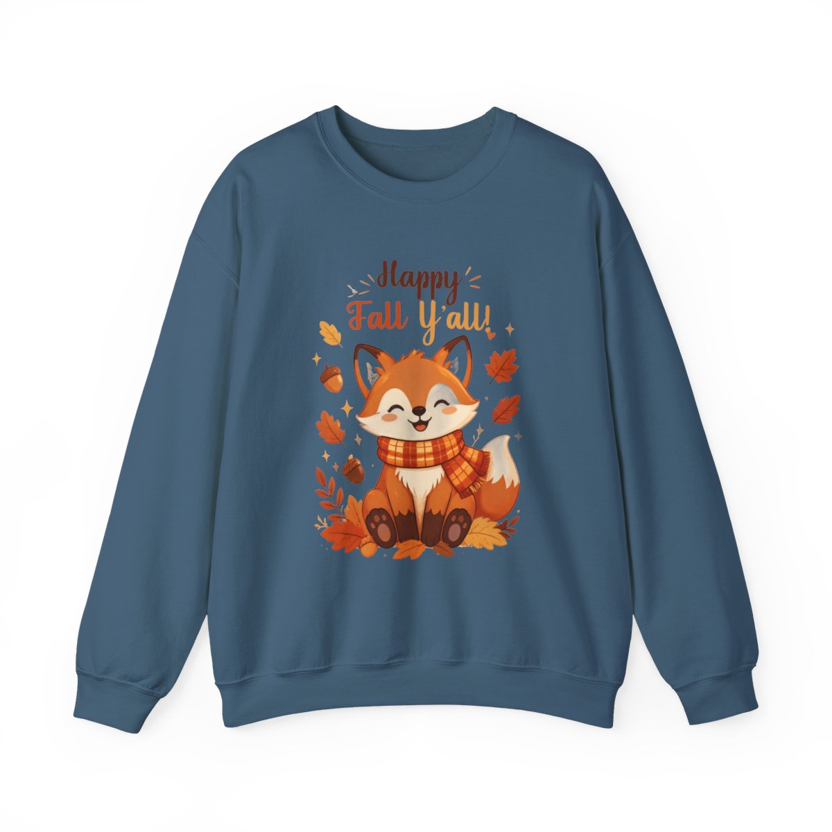 HAPPY FALL YALL FOX Unisex Heavy Blend™ Crewneck Sweatshirt