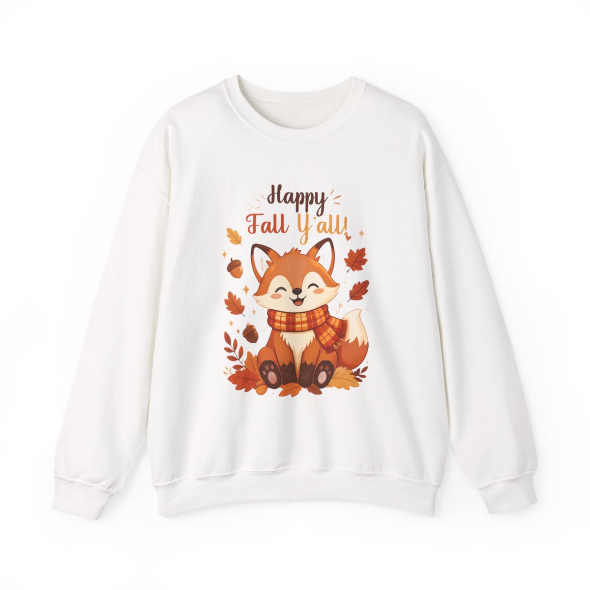 HAPPY FALL YALL FOX Unisex Heavy Blend™ Crewneck Sweatshirt