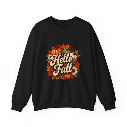 HELLO FALL PUMPKINS Unisex Heavy Blend™ Crewneck Sweatshirt