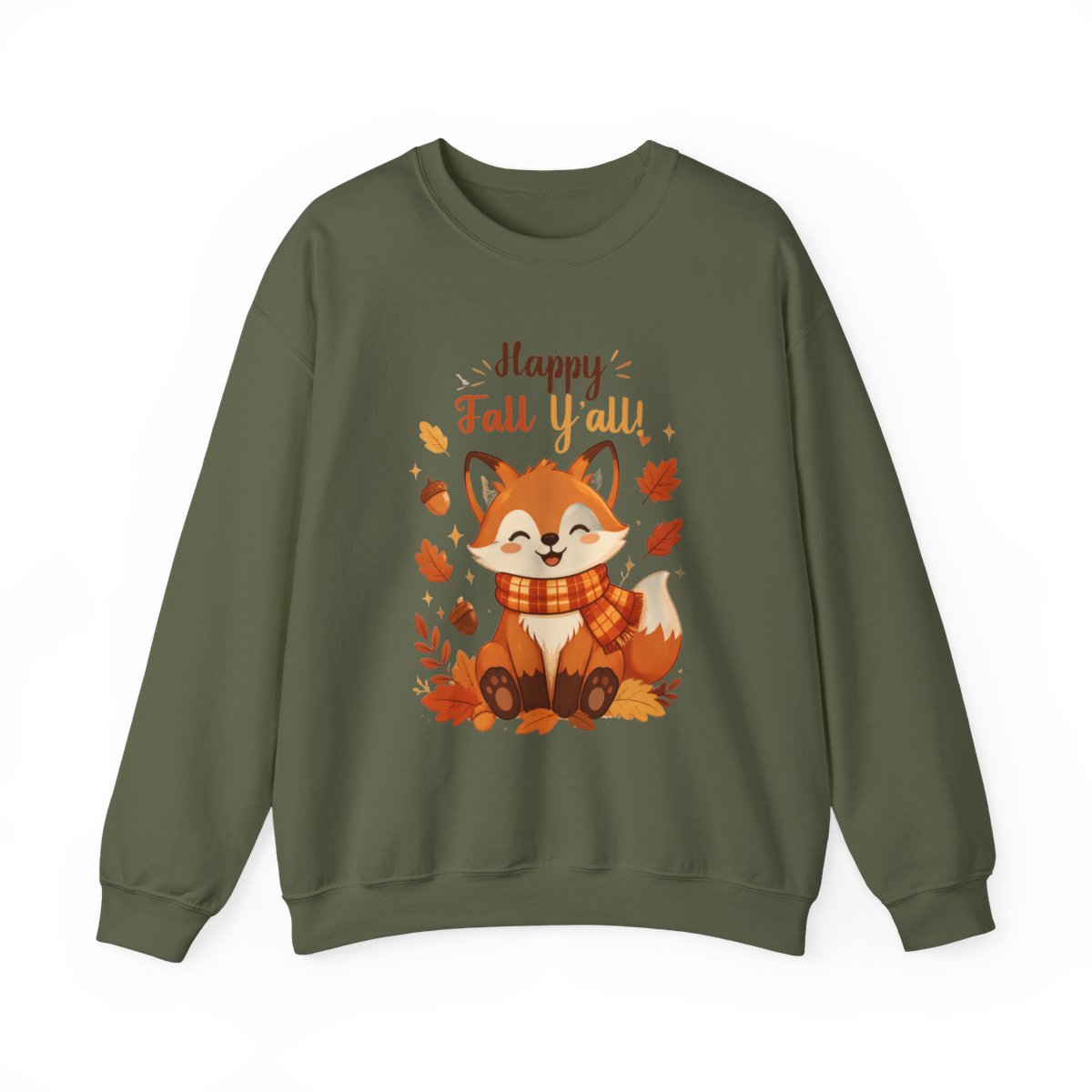 HAPPY FALL YALL FOX Unisex Heavy Blend™ Crewneck Sweatshirt