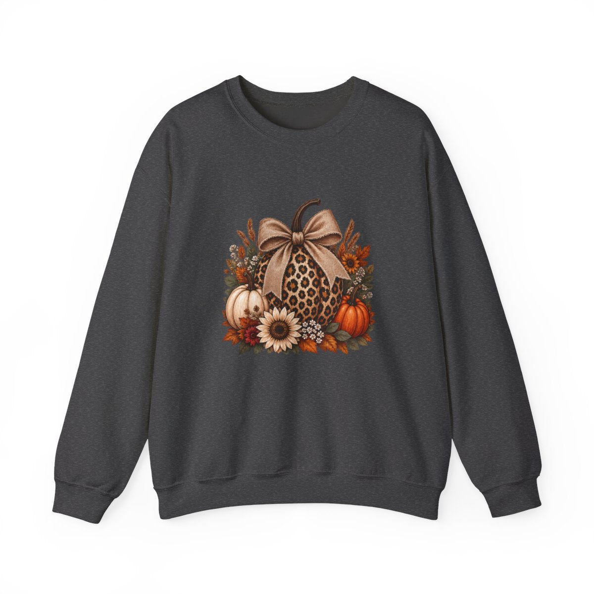 LEOPARD PUMPKIN Unisex Heavy Blend™ Crewneck Sweatshirt