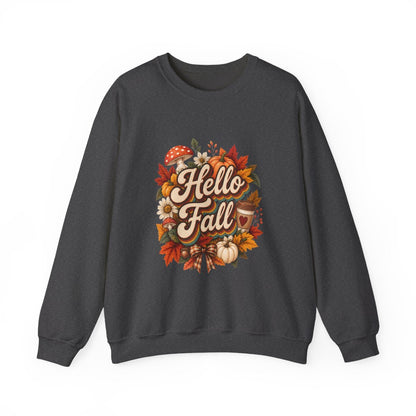 HELLO FALL Unisex Heavy Blend™ Crewneck Sweatshirt