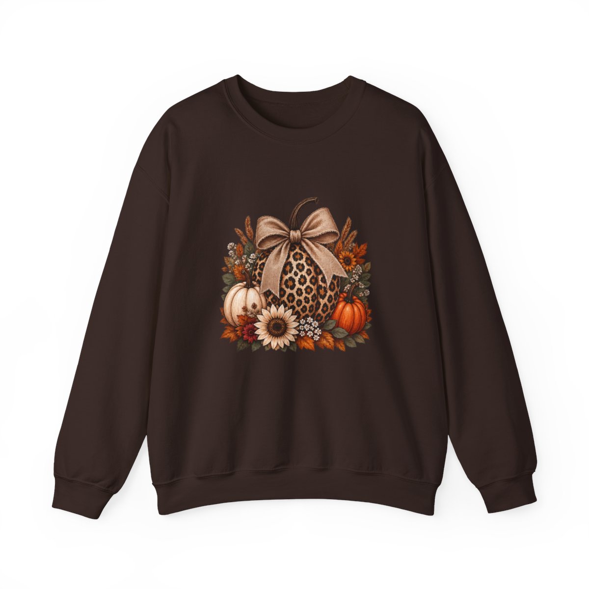 LEOPARD PUMPKIN Unisex Heavy Blend™ Crewneck Sweatshirt
