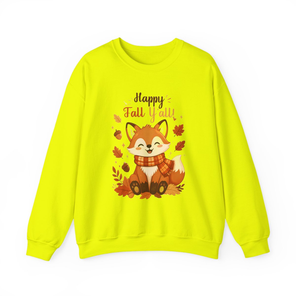 HAPPY FALL YALL FOX Unisex Heavy Blend™ Crewneck Sweatshirt