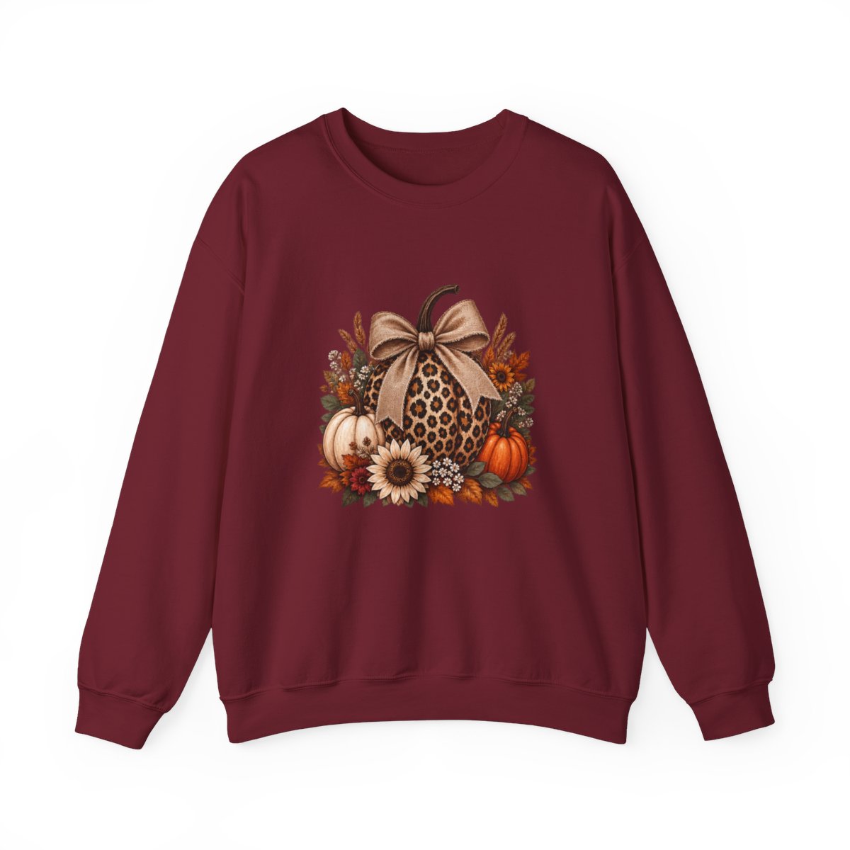 LEOPARD PUMPKIN Unisex Heavy Blend™ Crewneck Sweatshirt
