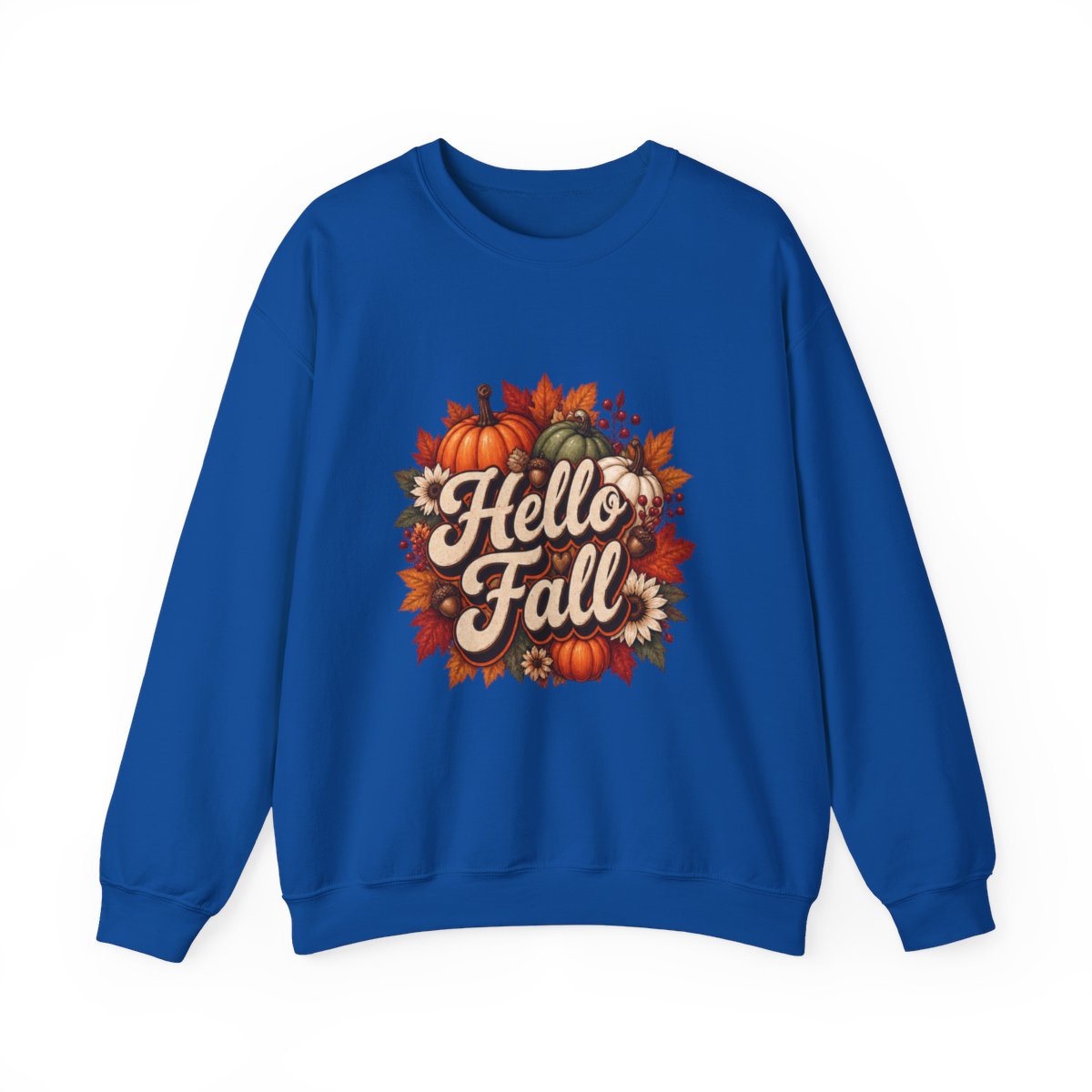 HELLO FALL PUMPKINS Unisex Heavy Blend™ Crewneck Sweatshirt