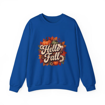 HELLO FALL PUMPKINS Unisex Heavy Blend™ Crewneck Sweatshirt