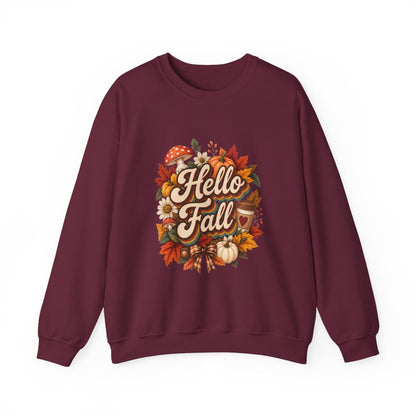 HELLO FALL Unisex Heavy Blend™ Crewneck Sweatshirt