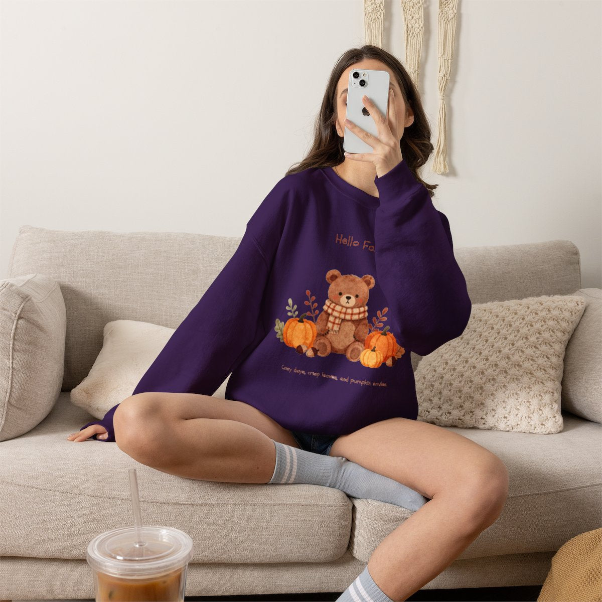 COZY BEAR FALL Unisex Heavy Blend™ Crewneck Sweatshirt