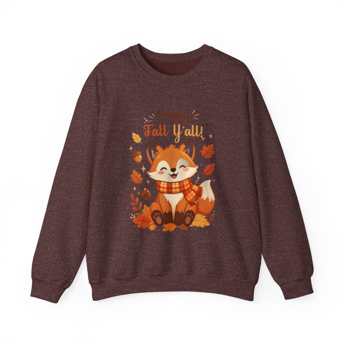 HAPPY FALL YALL FOX Unisex Heavy Blend™ Crewneck Sweatshirt