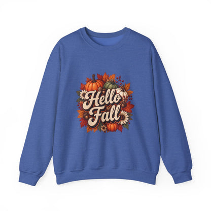 HELLO FALL PUMPKINS Unisex Heavy Blend™ Crewneck Sweatshirt