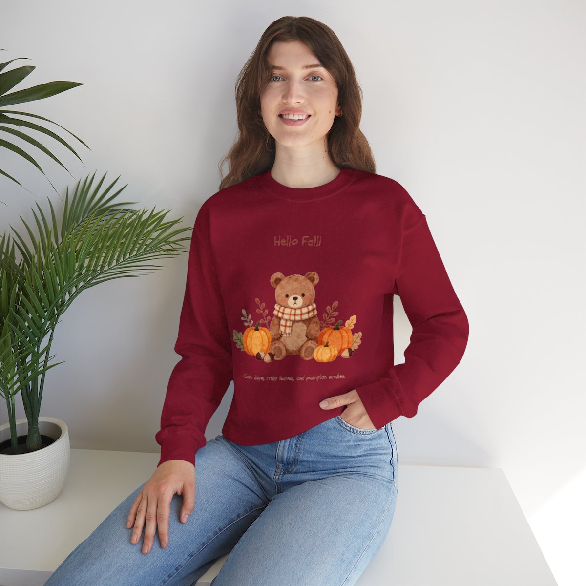 COZY BEAR FALL Unisex Heavy Blend™ Crewneck Sweatshirt