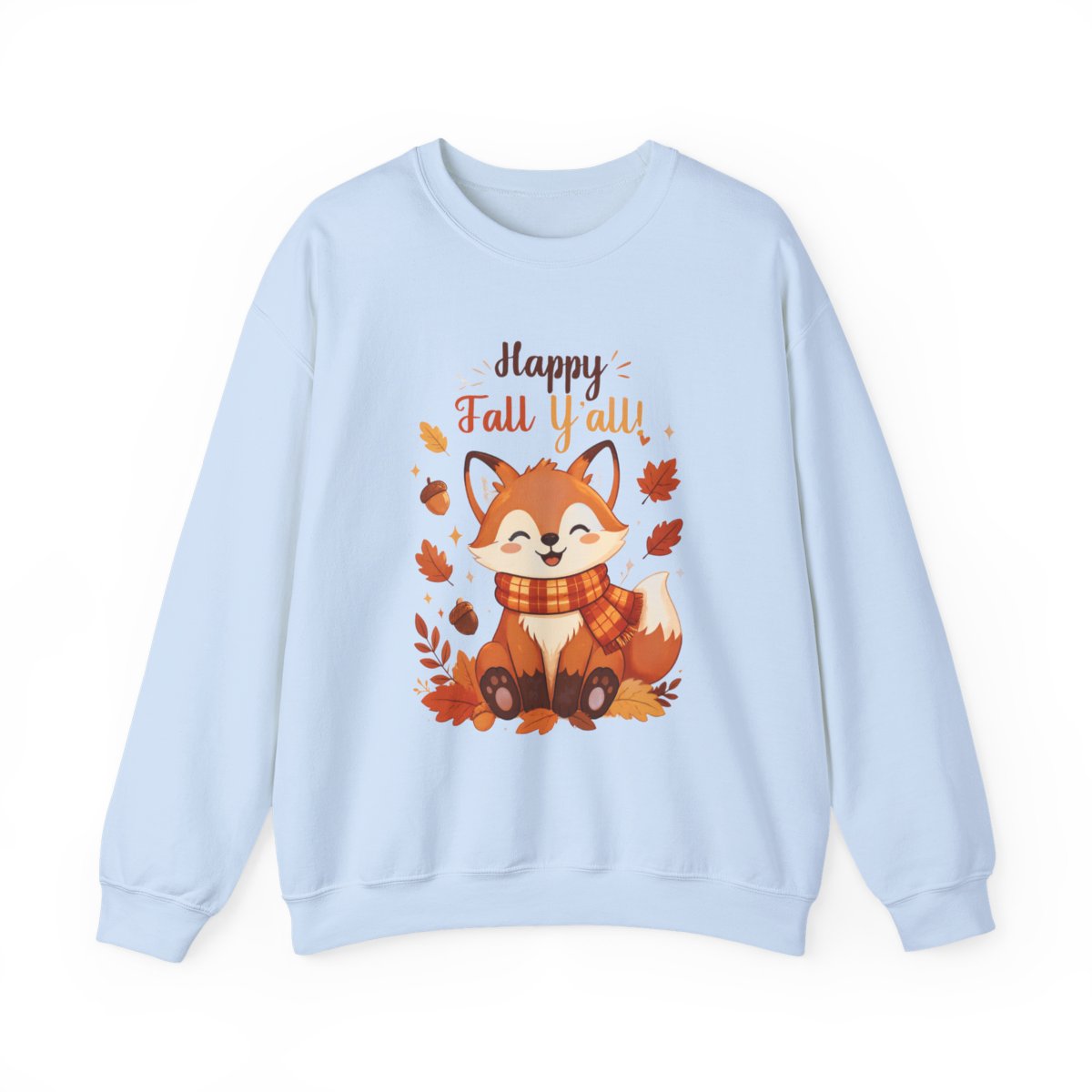 HAPPY FALL YALL FOX Unisex Heavy Blend™ Crewneck Sweatshirt