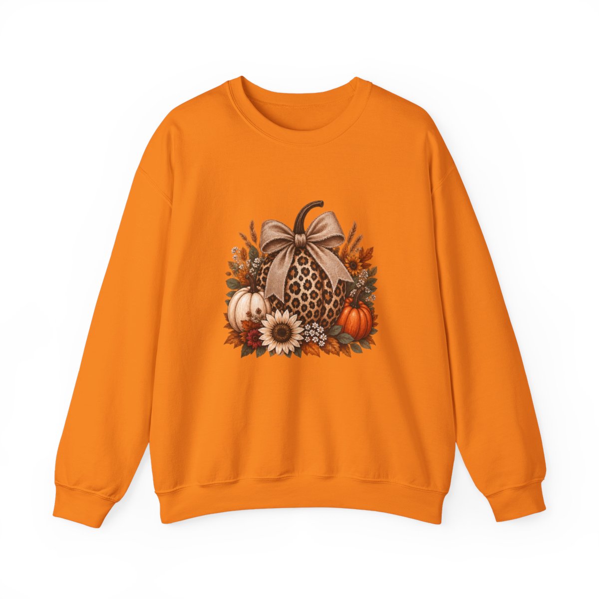 LEOPARD PUMPKIN Unisex Heavy Blend™ Crewneck Sweatshirt
