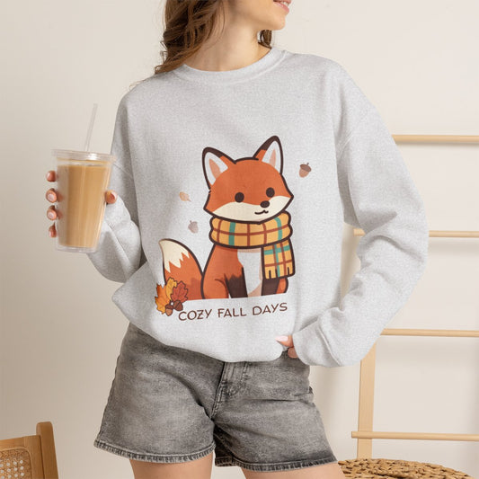 FALL FOX COZY Unisex Heavy Blend™ Crewneck Sweatshirt