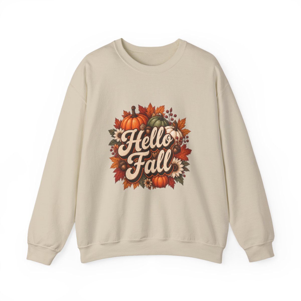 HELLO FALL PUMPKINS Unisex Heavy Blend™ Crewneck Sweatshirt