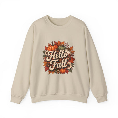 HELLO FALL PUMPKINS Unisex Heavy Blend™ Crewneck Sweatshirt