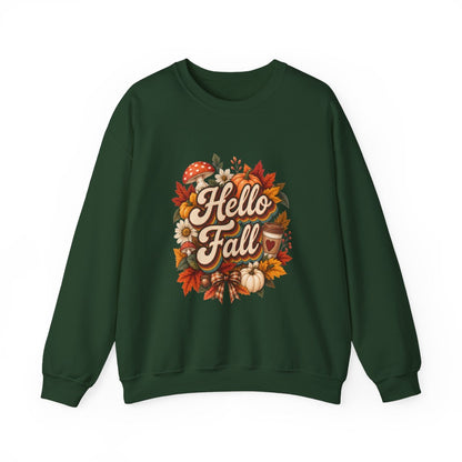 HELLO FALL Unisex Heavy Blend™ Crewneck Sweatshirt