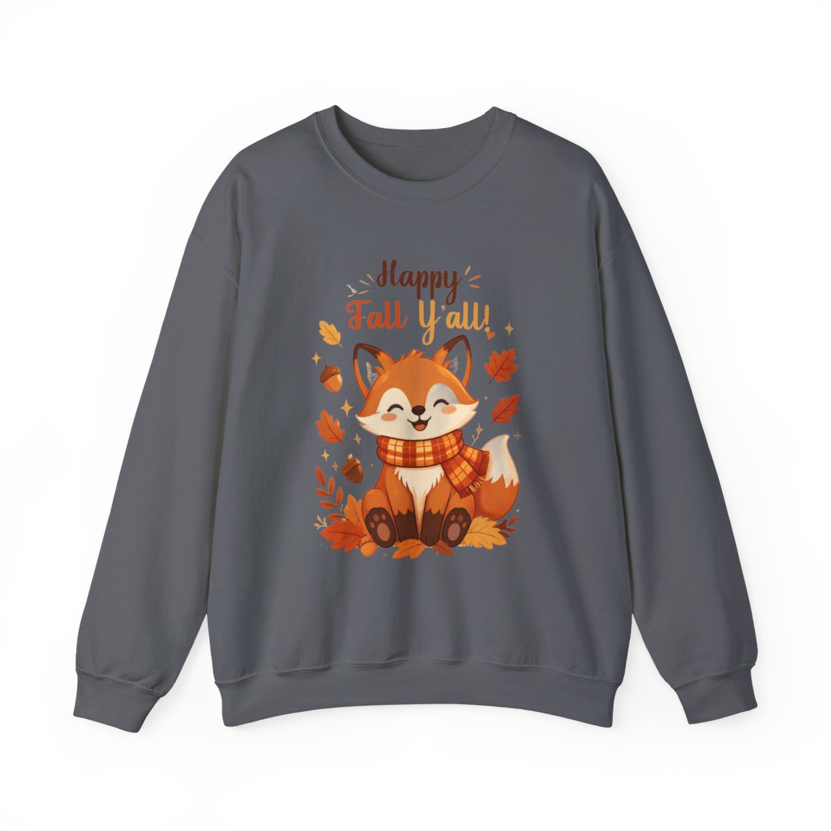 HAPPY FALL YALL FOX Unisex Heavy Blend™ Crewneck Sweatshirt