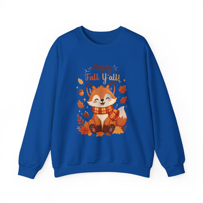 HAPPY FALL YALL FOX Unisex Heavy Blend™ Crewneck Sweatshirt