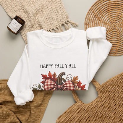 HAPPY FALL Y'ALL Unisex Heavy Blend™ Crewneck Sweatshirt
