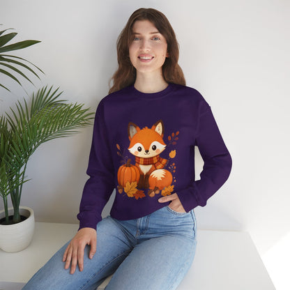 FALL FOX Unisex Heavy Blend™ Crewneck Sweatshirt