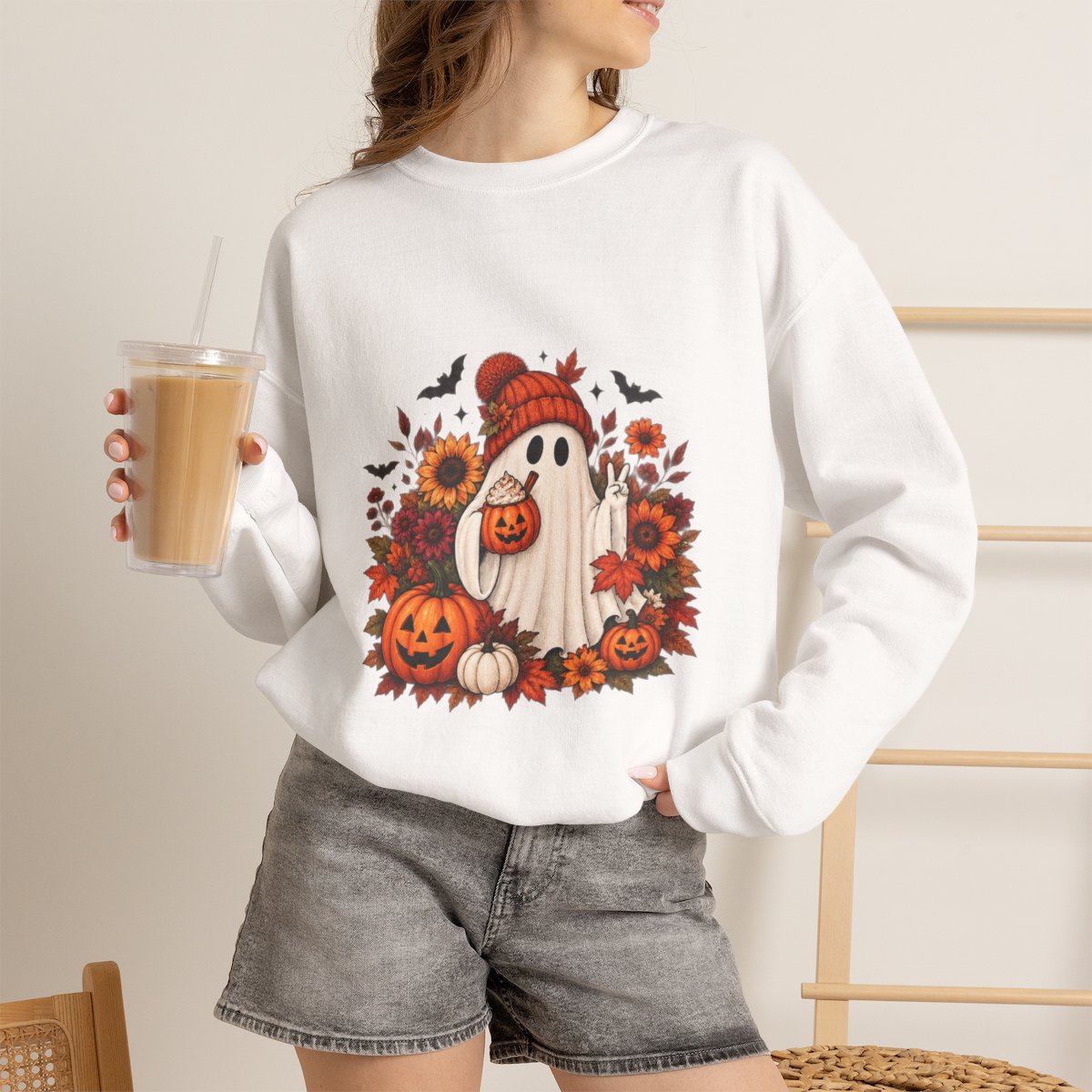 FALL GHOST Unisex Heavy Blend™ Crewneck Sweatshirt