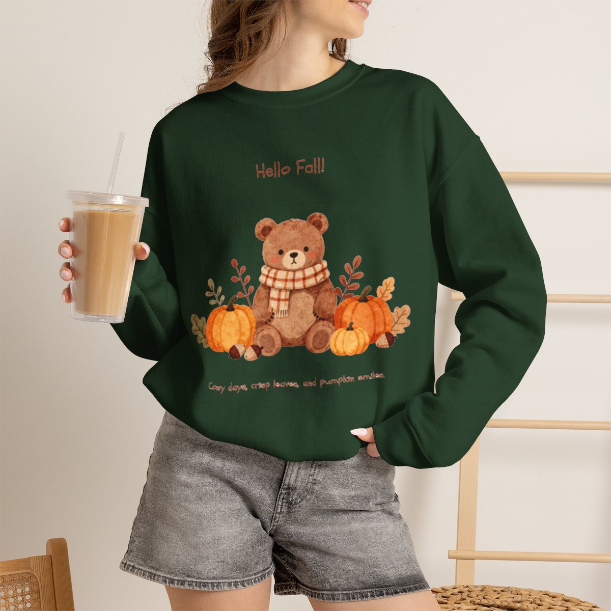 COZY BEAR FALL Unisex Heavy Blend™ Crewneck Sweatshirt