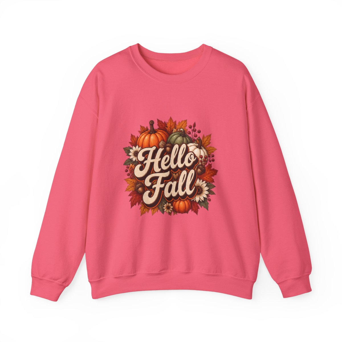 HELLO FALL PUMPKINS Unisex Heavy Blend™ Crewneck Sweatshirt
